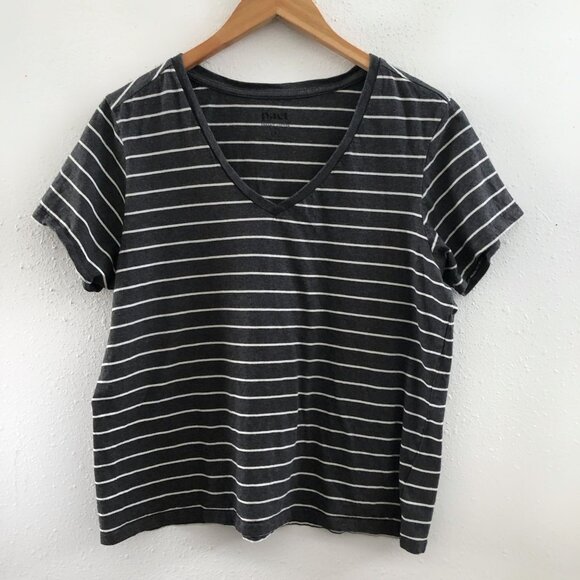 PACT Organic Cotton  Softspun V-Neck Tee Size Large - Picture 2 of 11